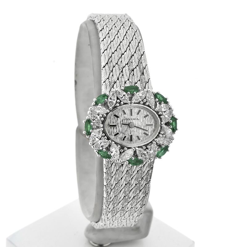 Image 6 of Juvania Geneva 'Cocktail Watch'; 18k white gold women's watch with diamonds and sapphires