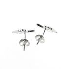 Image 4 of Silver snake stud earrings