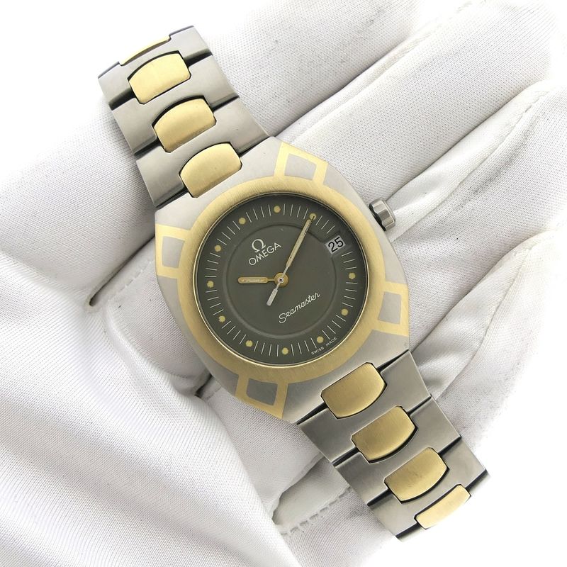 Image 5 of Omega Seamaster Polaris 3960981; 18k gold & titanium watch