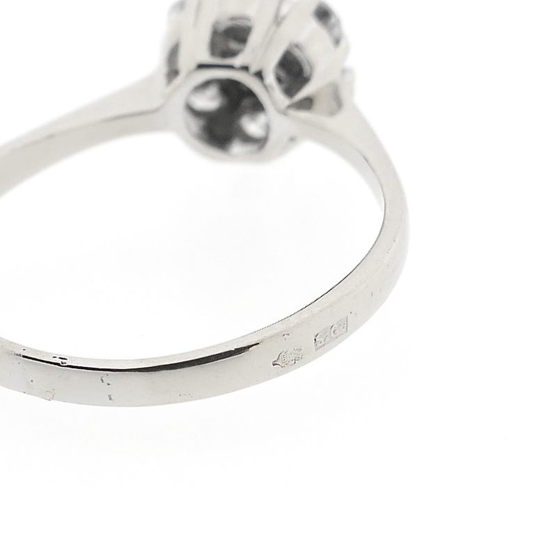 Image 6 of White gold cocktail ring with diamond | 0.47 ct.