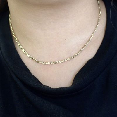Image 2 of Gold infinity link necklace | 44 cm