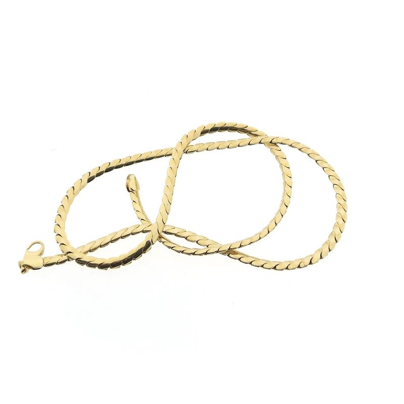 Image 8 of Gold S-link chain; 45 cm