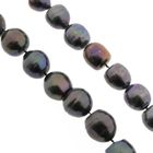 Image 3 of Gold pearl necklace; Tahitian pearls | 43 cm