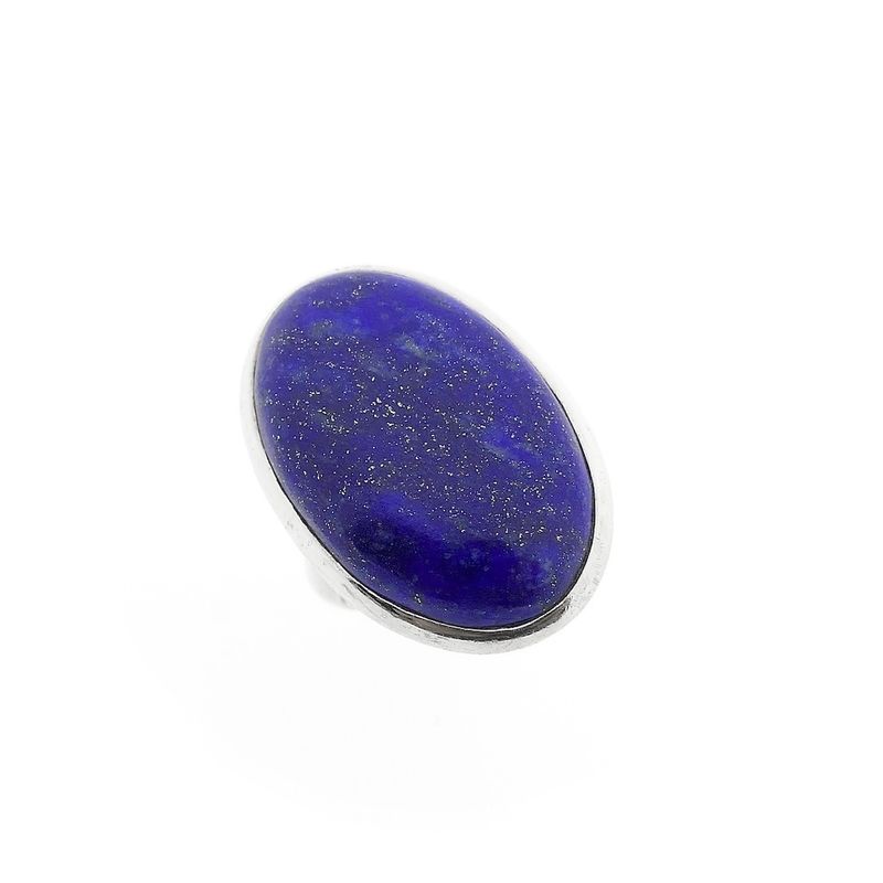 Image 1 of Silver ring with lapis lazuli | Vintage