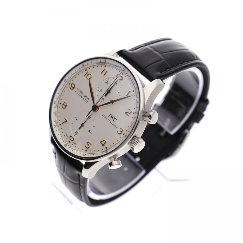 Image 3 of IWC Portuguese Chronograph 'Ivory' IW371401; Automatic Men's Watch