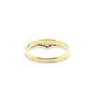 Image 4 of Bicolor Gold Solitaire Ring with Zirconia