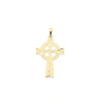 Gold Celtic Cross Pendant | Solvar Ireland