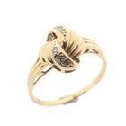 Image 1 of Golden fantasy ring with diamonds | 0.015 ct.