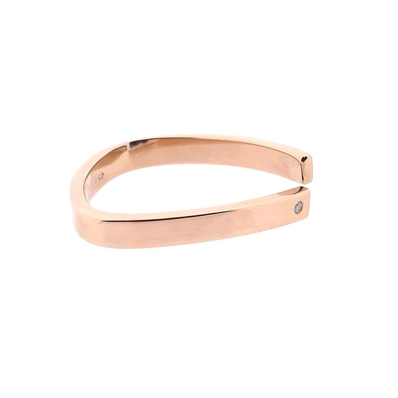Afbeelding 5 van Jeunesse roségouden ring met diamant; 0,01 ct.