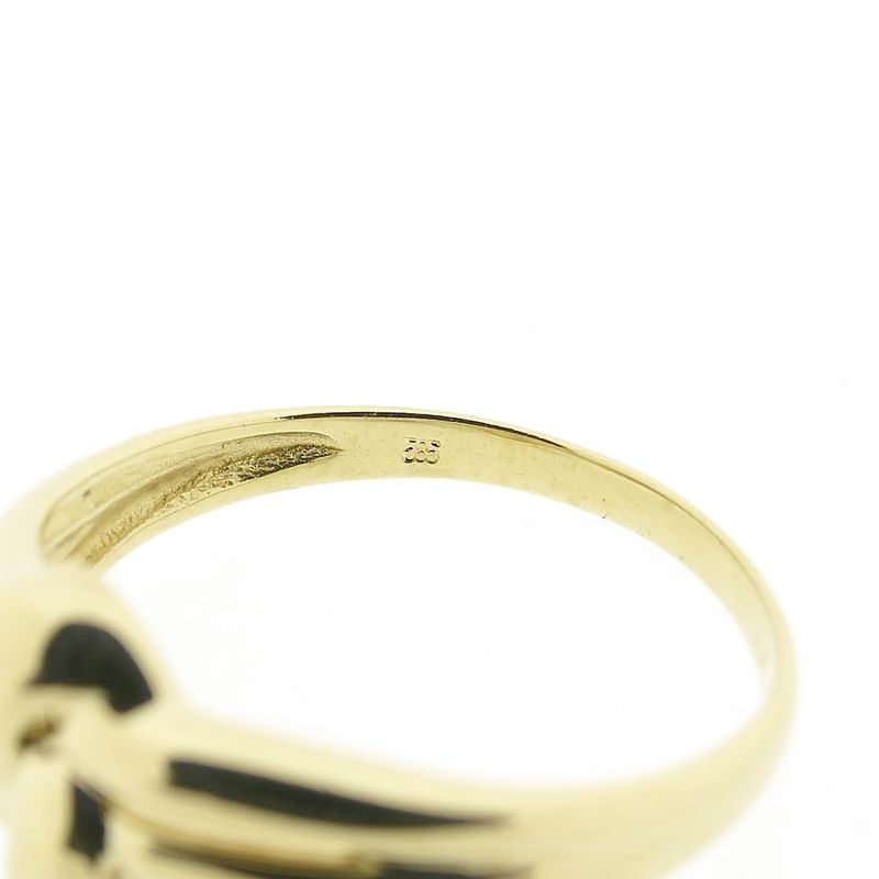 Image 5 of Gold ring with knotted design