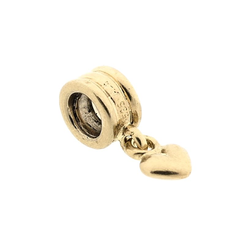 Image 3 of Pandora Charm; Gold; Dangling Heart
