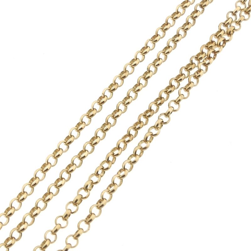 Image 6 of Gold jasseron link necklace | 40 cm