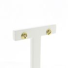 Image 3 of Gold stud earrings with zirconia