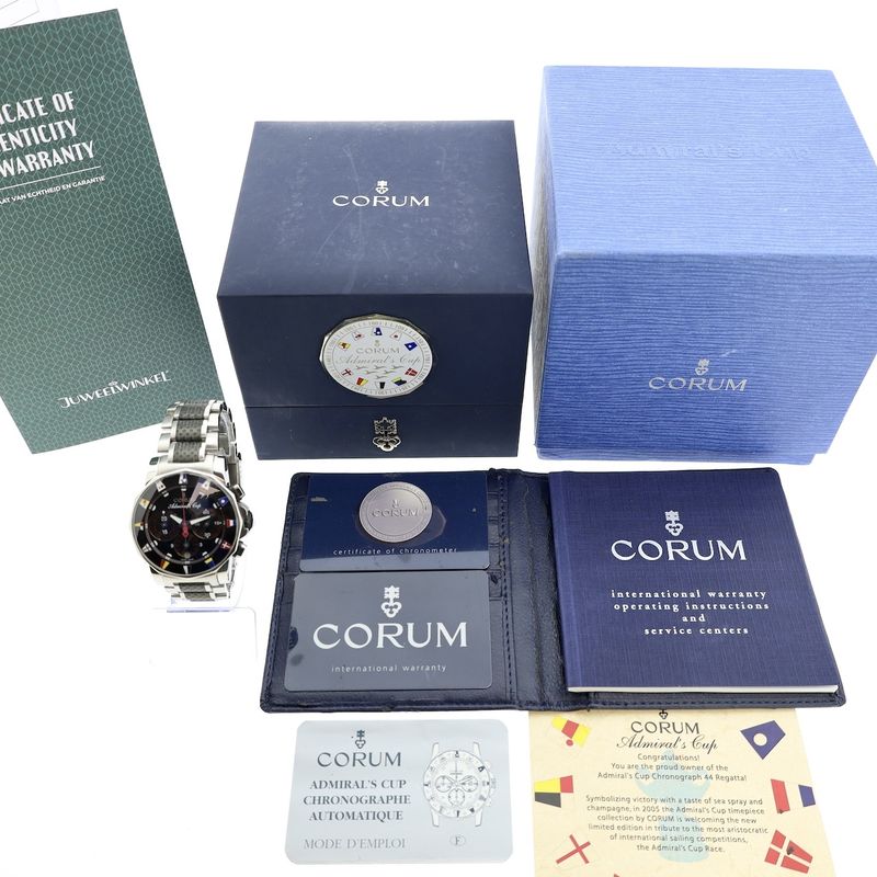 Image 10 of Corum Admiral's Cup Regatta Chronograph 985.631.20; Limited Edition men's watch