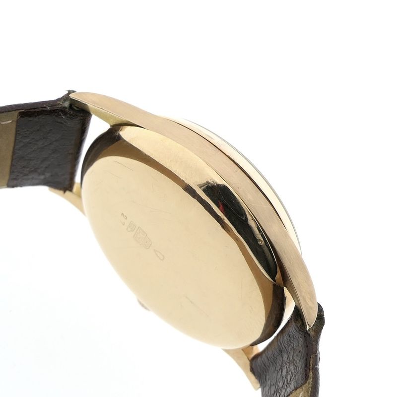 Image 10 of Jolus Autres Horlogerie; vintage 18k. gouden heren horloge met chronograaf