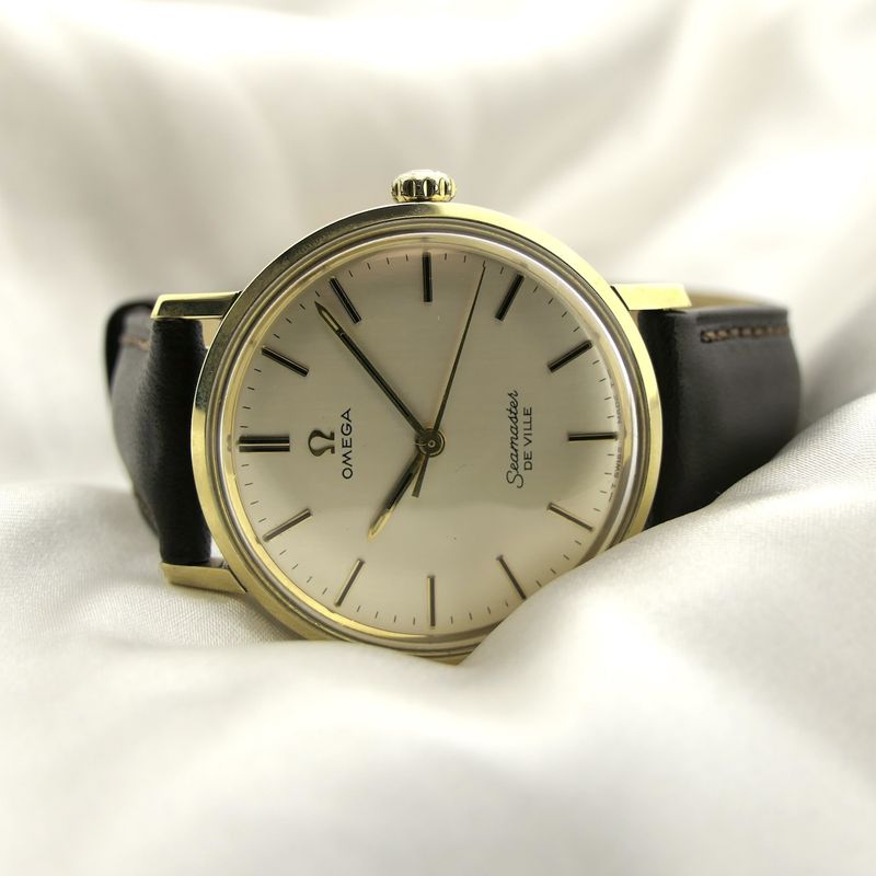 Image 9 of Omega Seamaster Deville 135.020; Vintage 14k goldcap men's watch