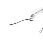 Image 7 of White gold earrings with engravings; Ø 15.8 mm