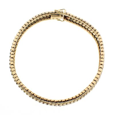 Image 1 of Vintage gold fantasy link bracelet