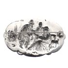 Image 5 of Silver brooch with scene
