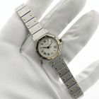 Image 8 of Cartier Santos Octagon 187903; Women's watch in 18k gold and steel