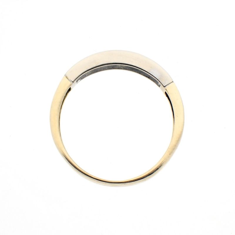 Image 6 of Two-tone gold ring with zirconia