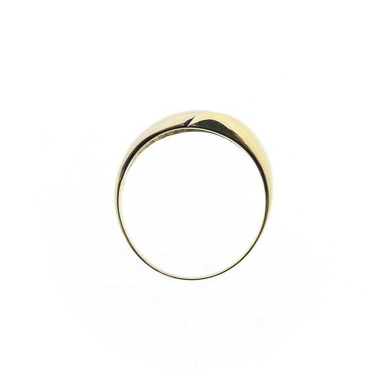Image 7 of Two-tone gold ring with diamond; 0.075 ct.