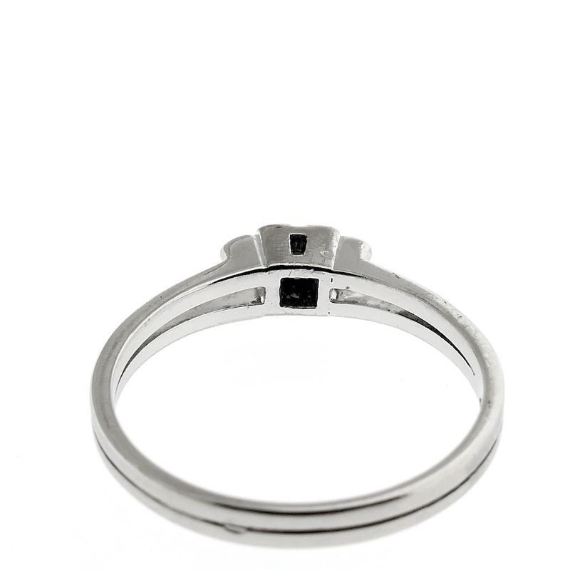 Image 5 of White gold solitaire ring with diamond | 0.15 ct.