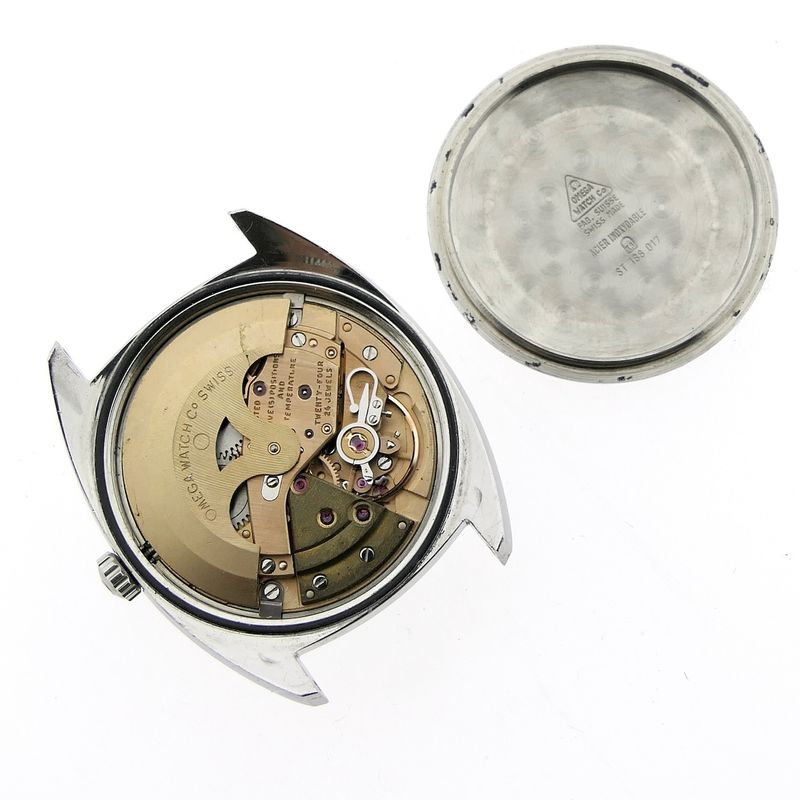Image 19 of Omega Constellation Automatic Chronometer; Vintage horloge met 'linen' wijzerplaat