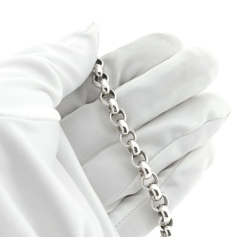 Image 6 of Silver jasseron link bracelet
