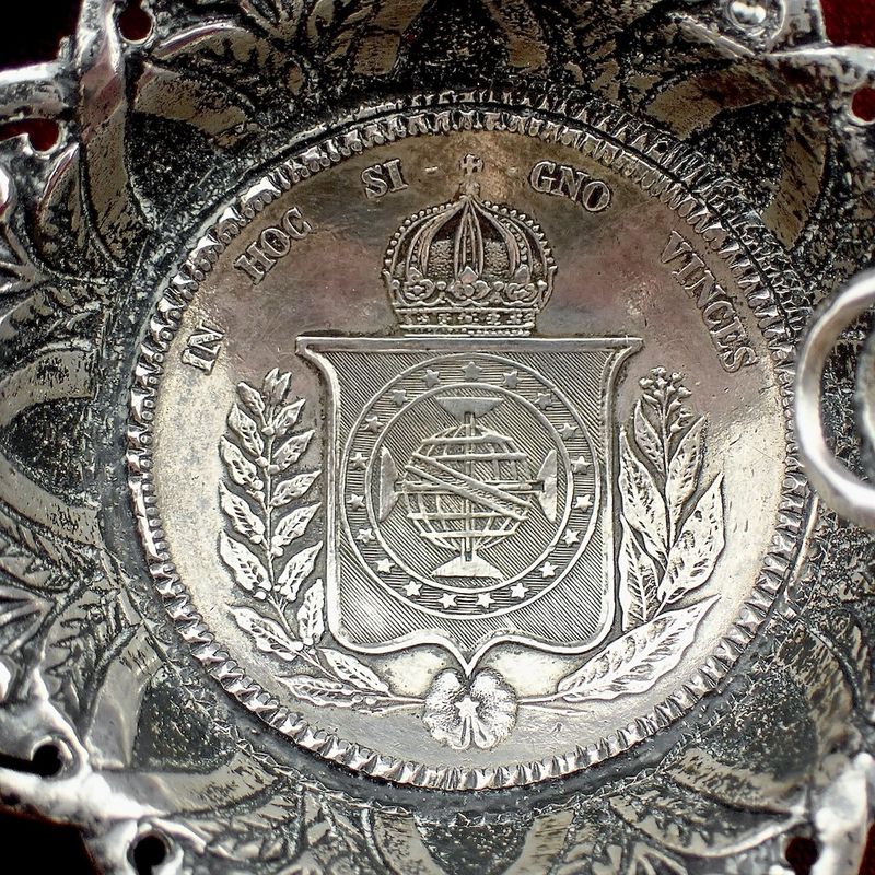 Image 7 of Silver ashtray made of a coin, circa early 20th century