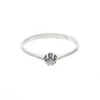 Image 3 of White gold solitaire ring with 0.03 ct diamond.