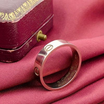 Image 2 of White gold ring; Cartier