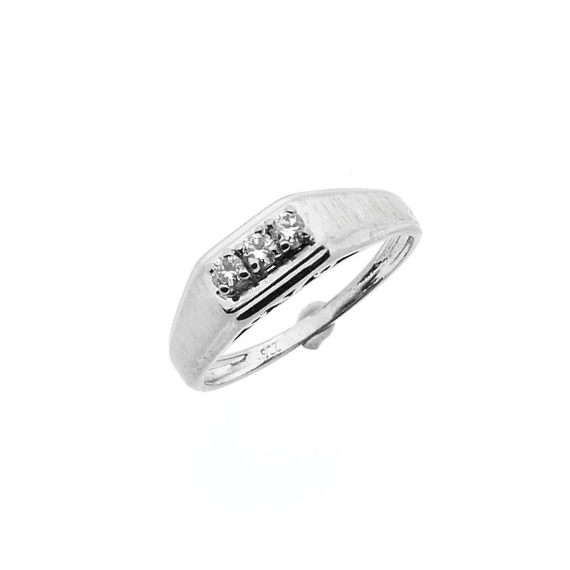 Image 1 of White gold ring with diamond | 0.15 ct.