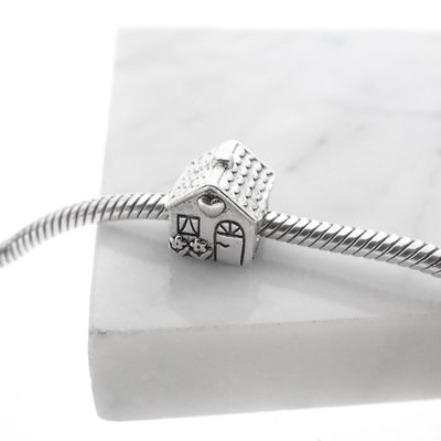 Image 2 of Pandora charm; Silver; Home sweet home