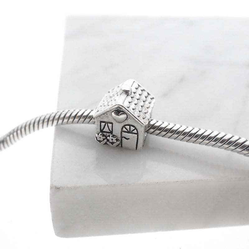 Image 2 of Pandora charm; Silver; Home sweet home