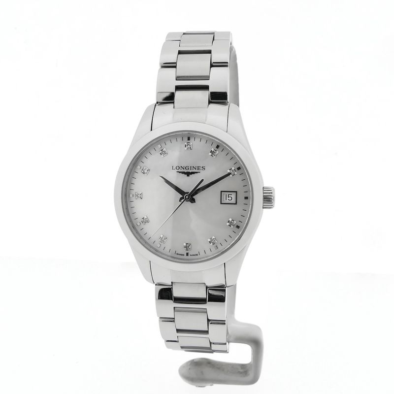 Image 1 of Longines Conquest Classic L2.386.4.87.6 2; Women's watch with diamonds