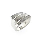 Image 1 of Silver ring with mother of pearl