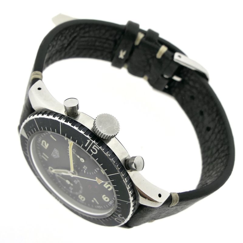 Image 15 of Heuer Bundeswehr Fly-back 1550SG; Vintage chronograph men's watch
