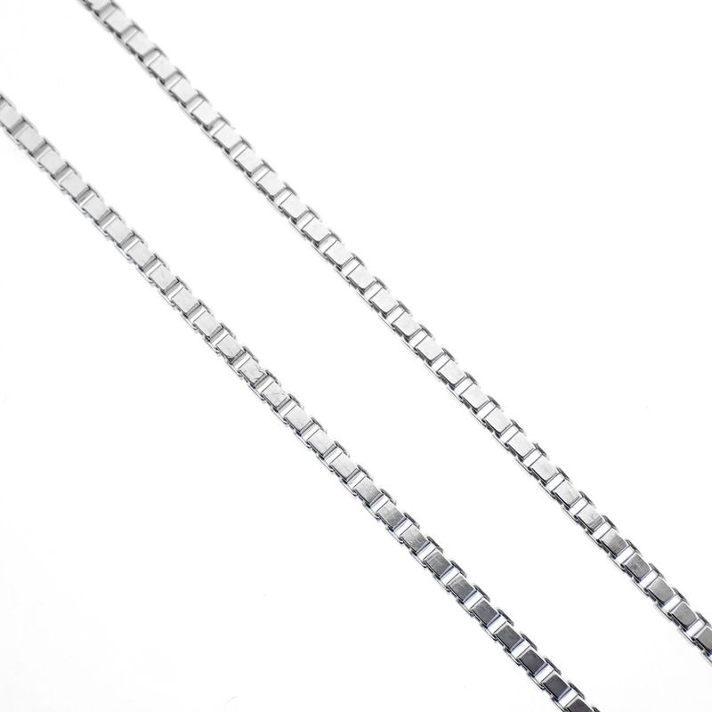 Image 3 of 18K white gold Venetian link chain | 36.5 cm - 41.5 cm