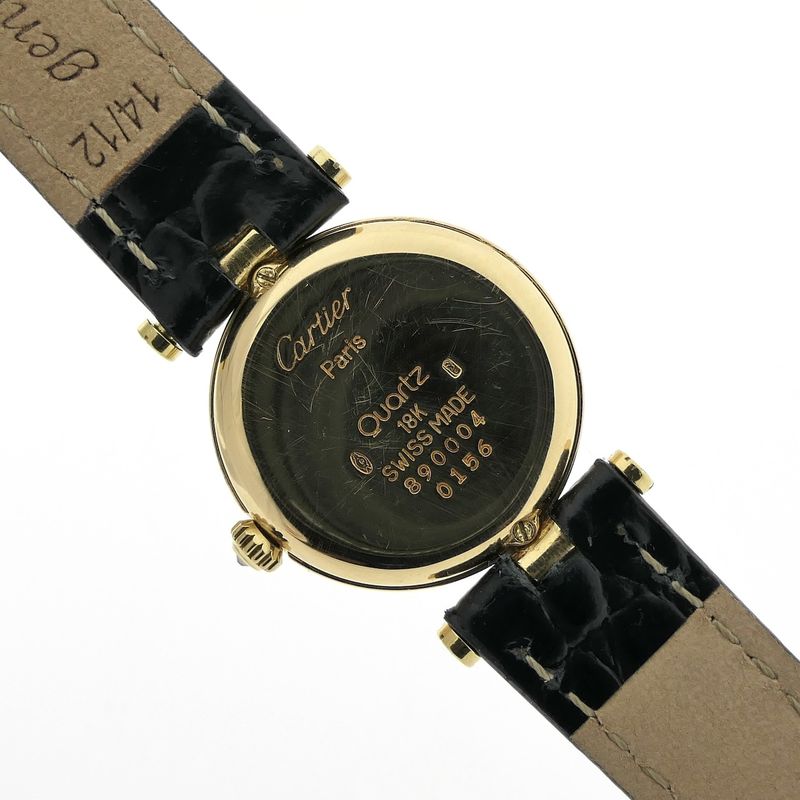 Image 11 of Cartier 'Must de Vendôme' 890004; 18k gold women's watch with diamonds