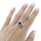 Image 9 of 8 Ct. Entourage/cocktail ring with amethyst and zirconia