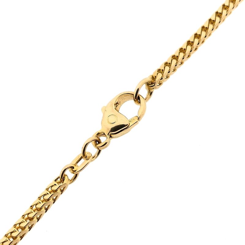 Image 8 of Square Fox Tail Chain; 14 Karat; 45.5 cm