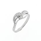 Image 1 of White gold ring with diamonds; 0.07 ct.