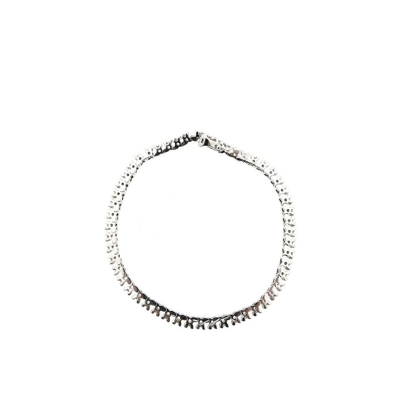 Image 3 of White gold tennis bracelet with diamond; 1.00 ct.