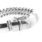 Image 5 of Silver Buddha to Buddha bracelet; Ben | 22.5 cm