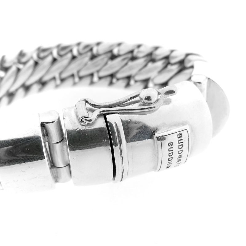 Image 5 of Silver Buddha to Buddha bracelet; Ben | 22.5 cm