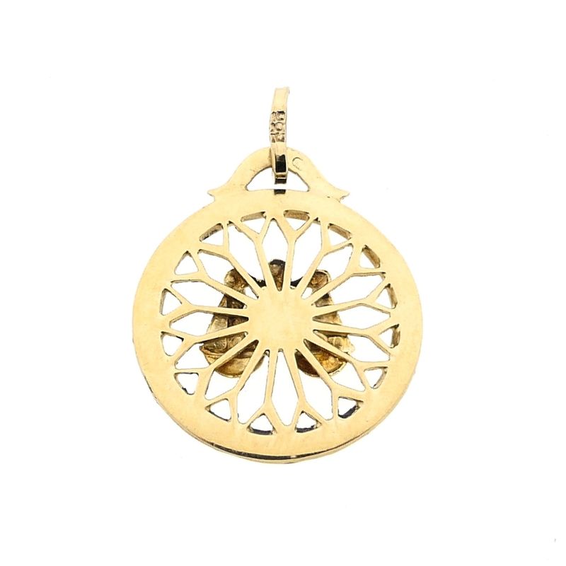 Image 4 of Gold zodiac sign pendant; Libra