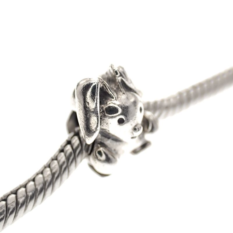 Image 2 of Pandora charm; Silver; Rabbit