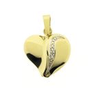 Image 1 of Gold heart pendant with diamond | 0.005 ct.