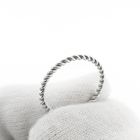 Image 5 of White gold twisted sliding ring